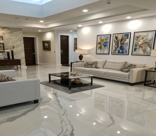 Modern epoxy flooring