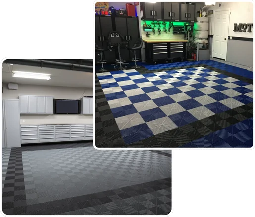 Stylish garage flooring in Dubai
