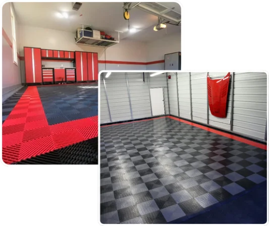 Trendy garage flooring