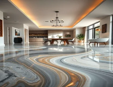 luxury epoxy flooring