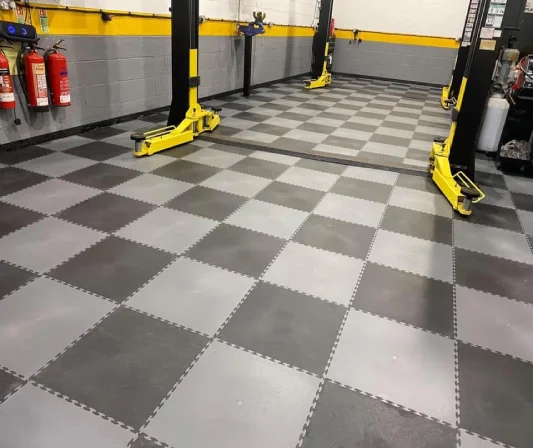 stylish garage floor